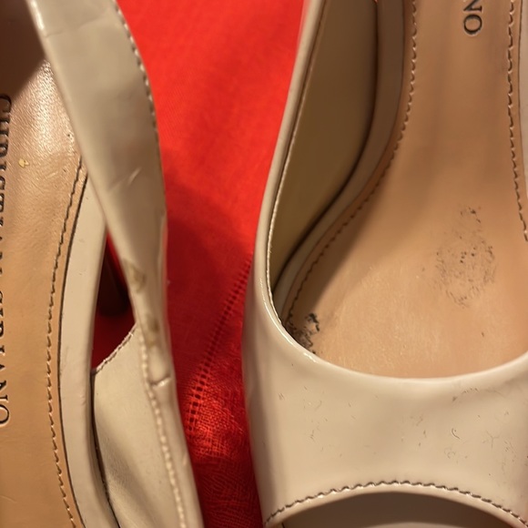 Cute 4” Christian Soriano beige sandals with stiletto heels  (Mlb) - Picture 2 of 15